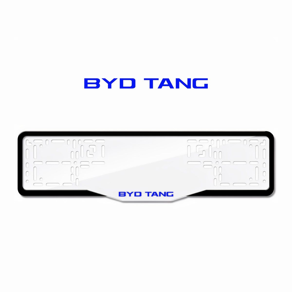 Cadres de plaque d'immatriculation BYD Tang - Bleu - GLASS