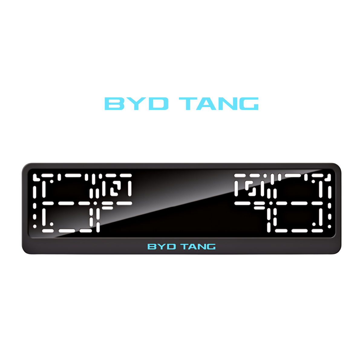 Cadres de plaque d'immatriculation BYD Tang - Bleu Tiffany - CLASSIC