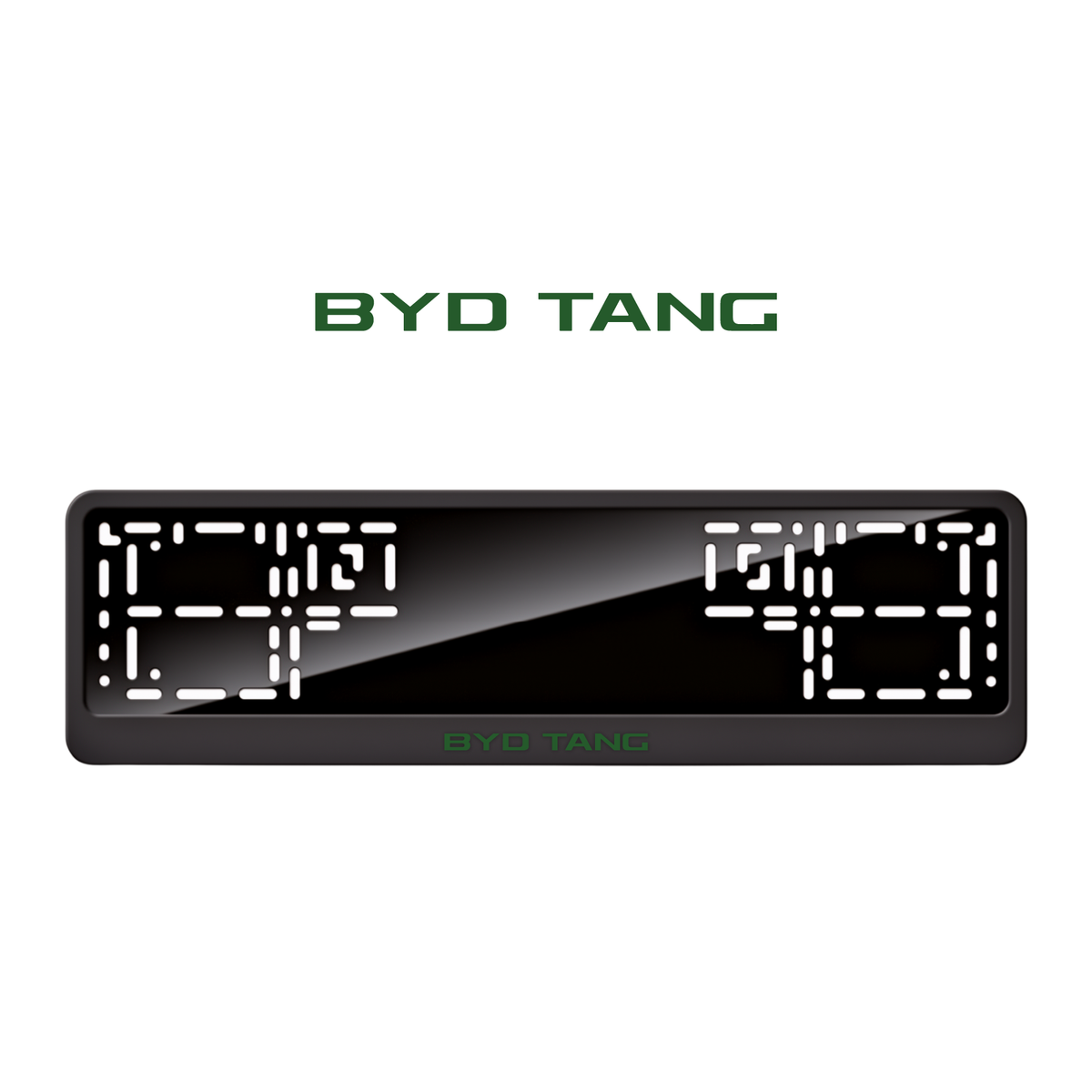 Cadres de plaque d'immatriculation BYD Tang - Vert - CLASSIC