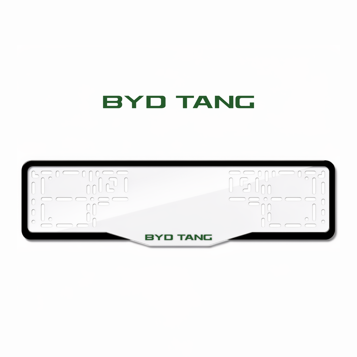 Cadres de plaque d'immatriculation BYD Tang - Vert - GLASS