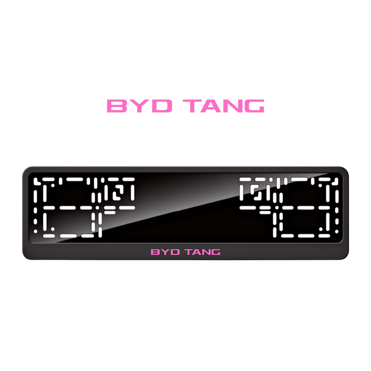 Cadres de plaque d'immatriculation BYD Tang - Rose - CLASSIC