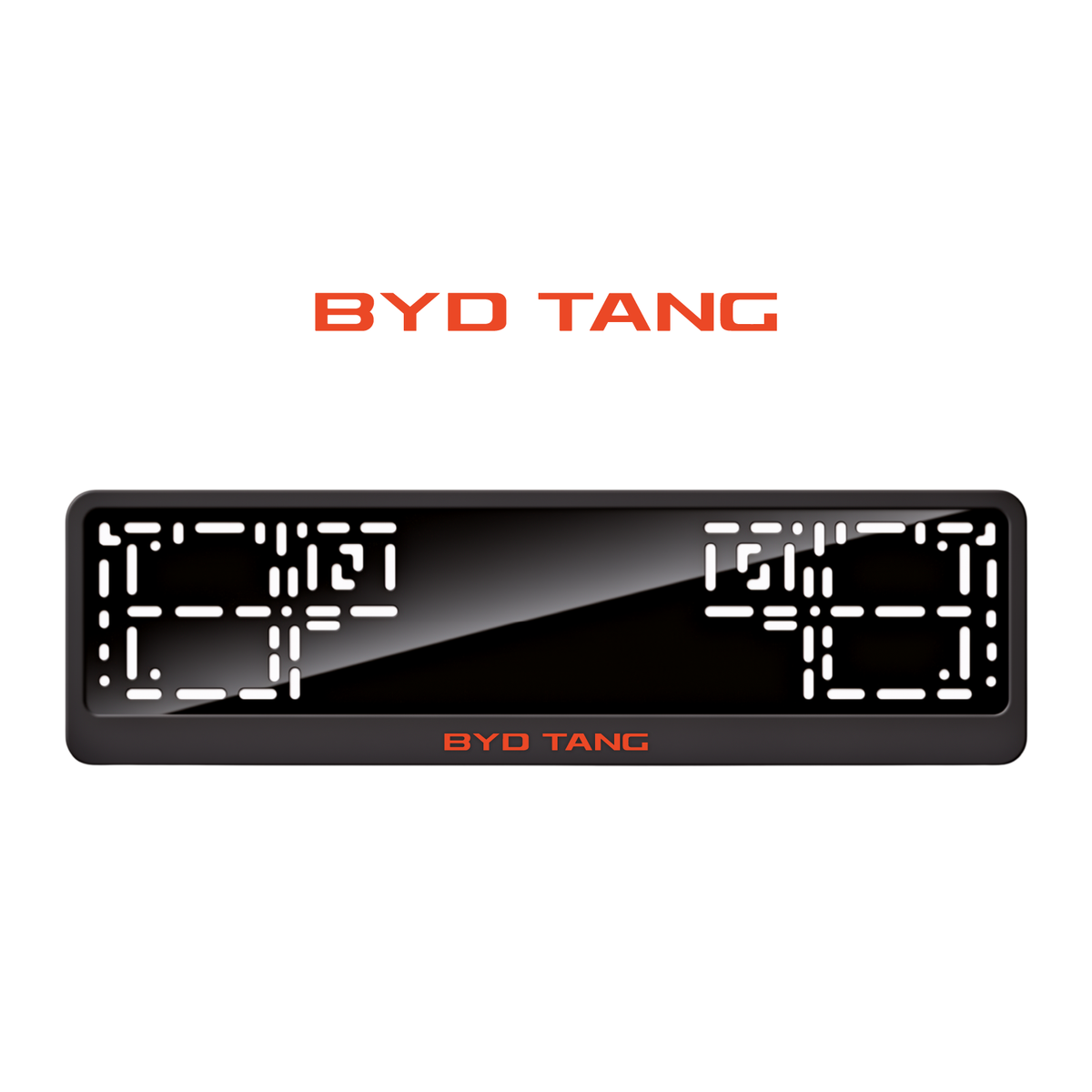 Cadres de plaque d'immatriculation BYD Tang - Rouge - CLASSIC