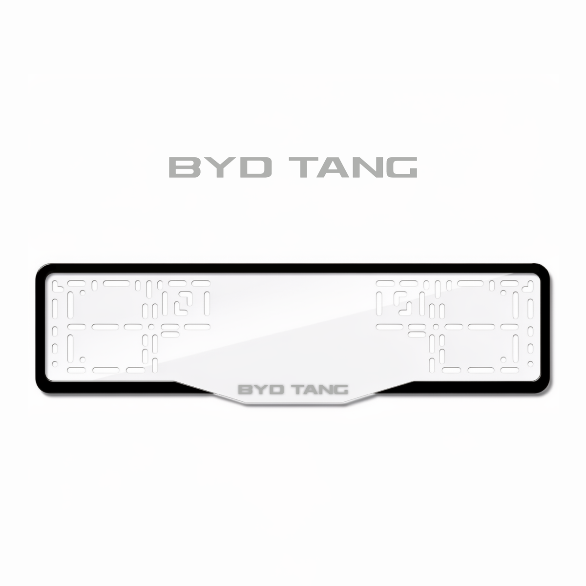 Cadres de plaque d'immatriculation BYD Tang - Gris - GLASS