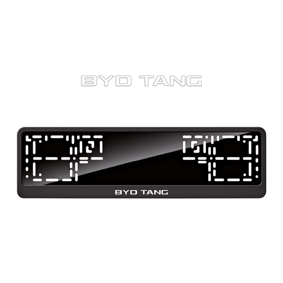 Cadres de plaque d'immatriculation BYD Tang - Blanc - CLASSIC