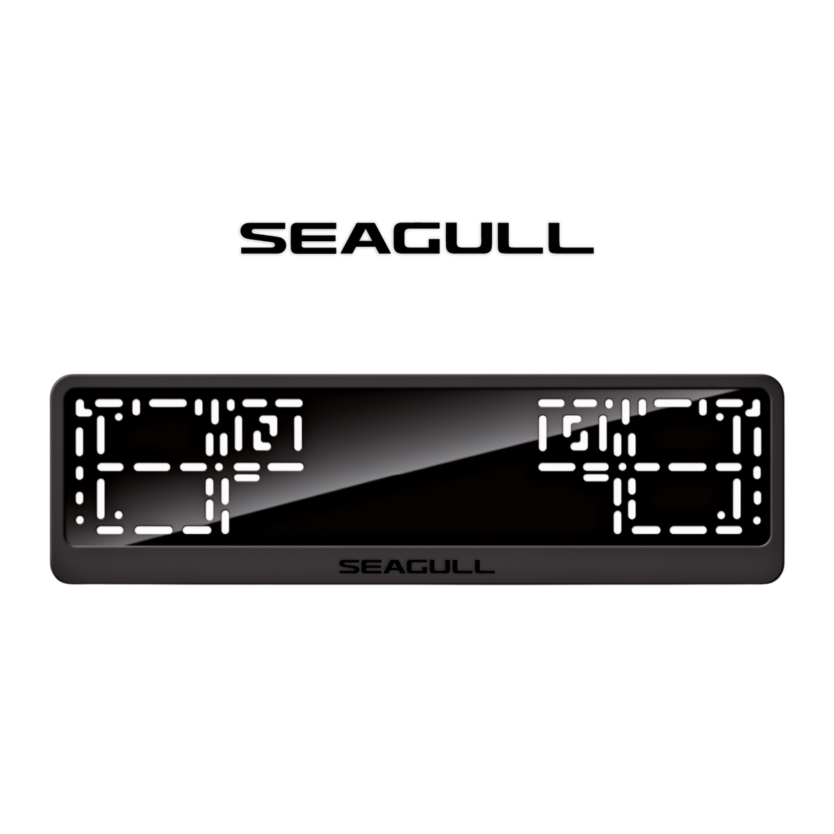 Cadres de plaque d'immatriculation Seagull - Noir - CLASSIC