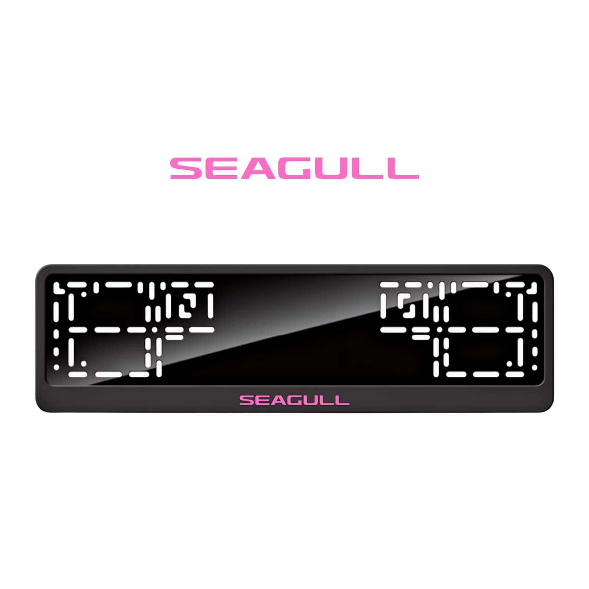 Cadres de plaque d'immatriculation Seagull - Rose - CLASSIC