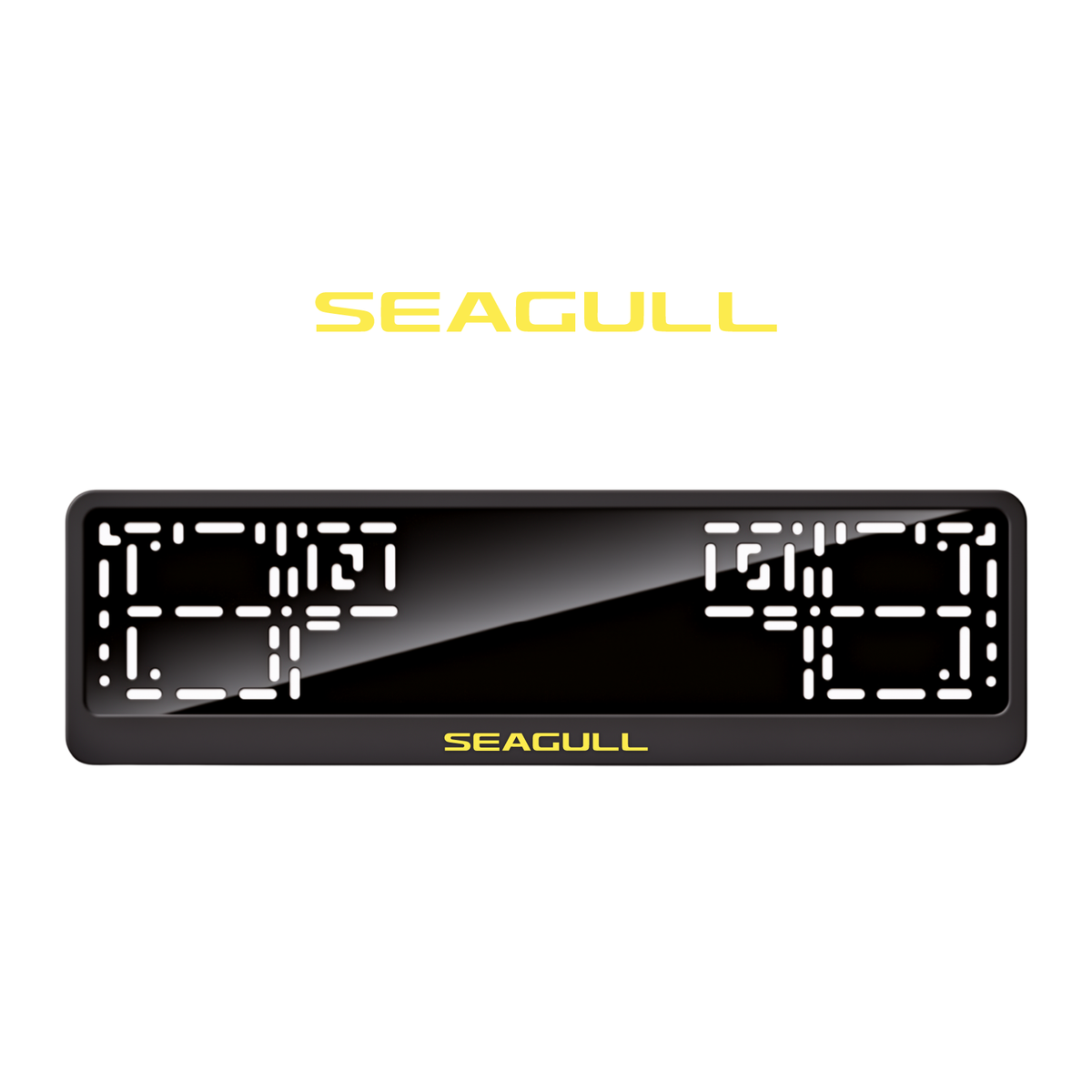 Cadres de plaque d'immatriculation Seagull - Jaune - CLASSIC