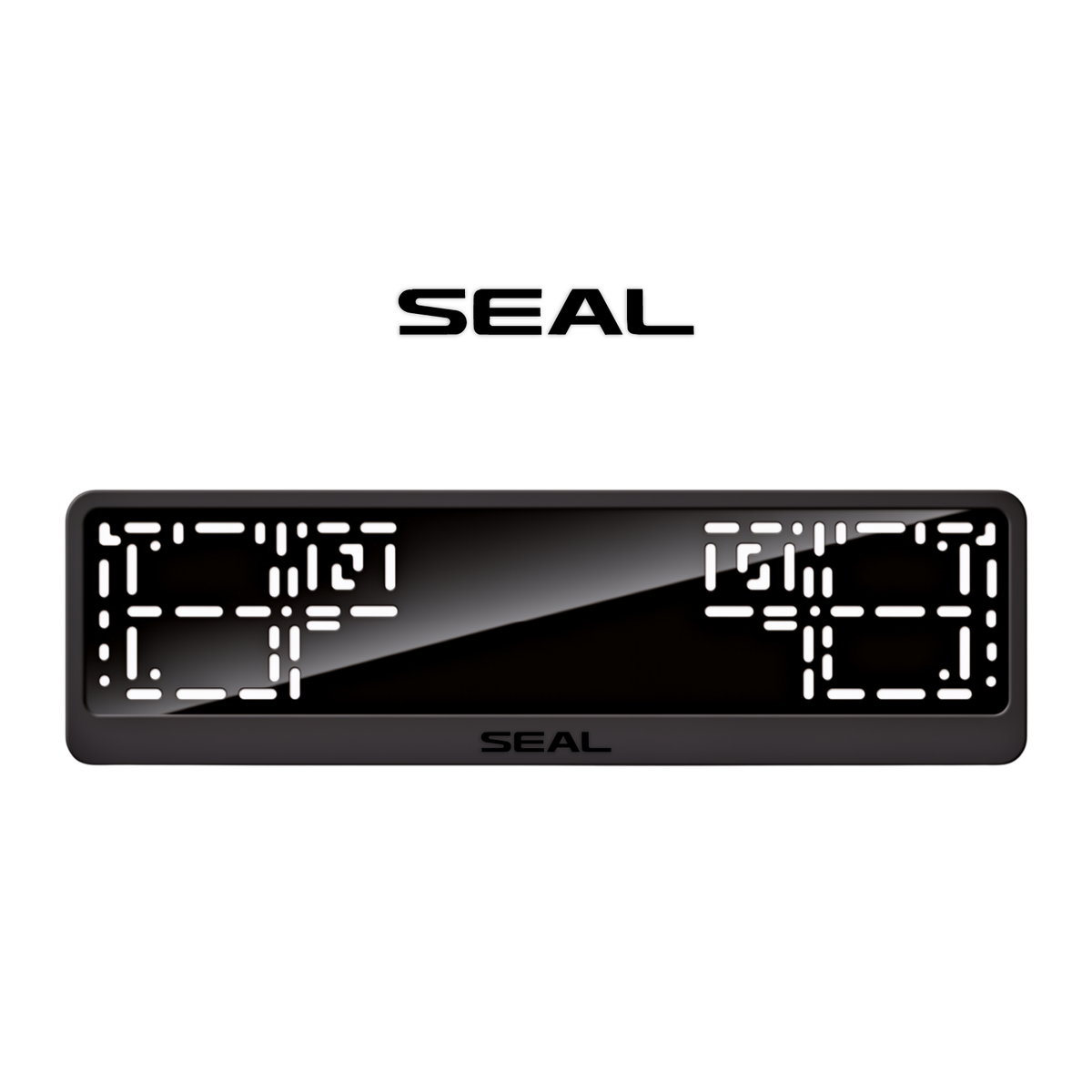 Cadres de plaque d'immatriculation Seal - Noir - CLASSIC