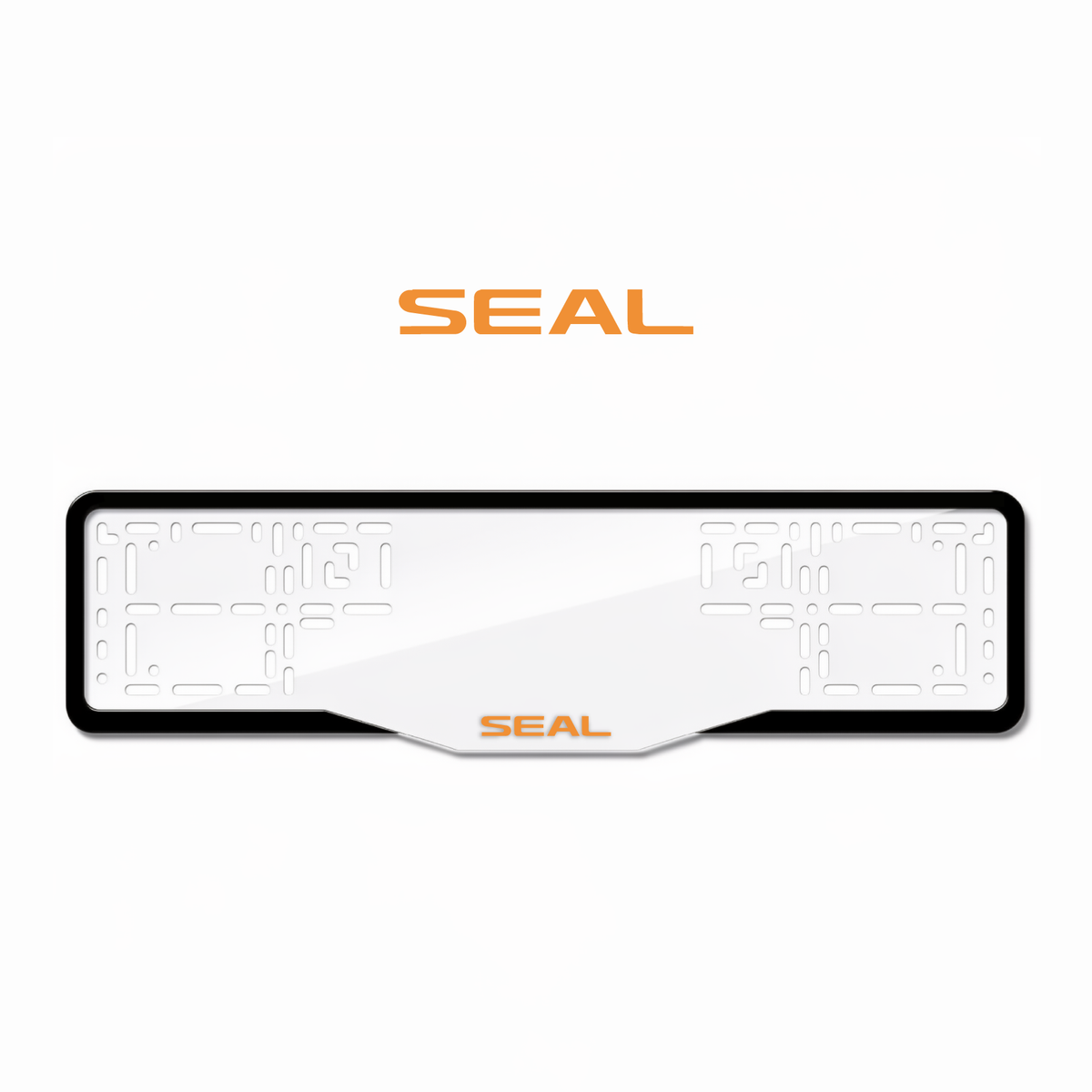 Cadres de plaque d'immatriculation Seal - Orange Hermès - GLASS