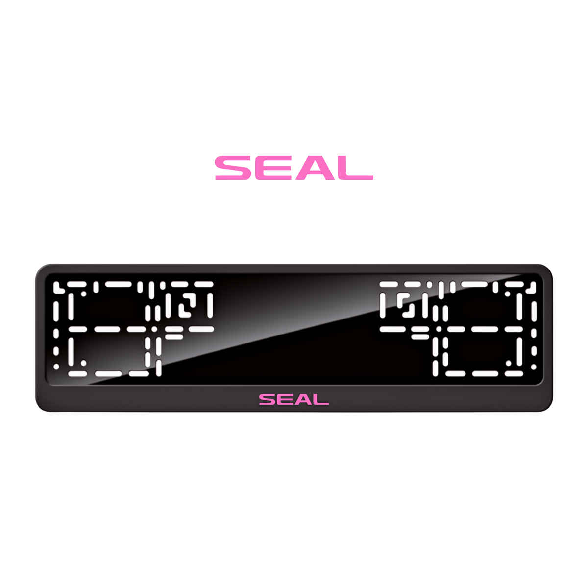 Cadres de plaque d'immatriculation Seal - Rose - CLASSIC