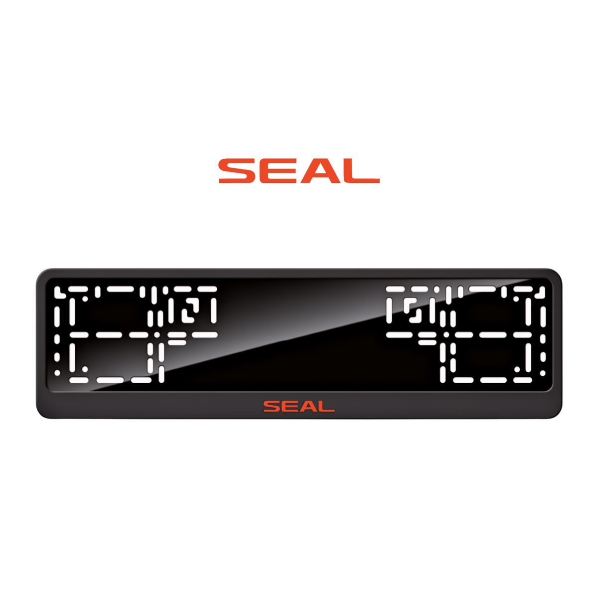 Cadres de plaque d'immatriculation Seal - Rouge - CLASSIC