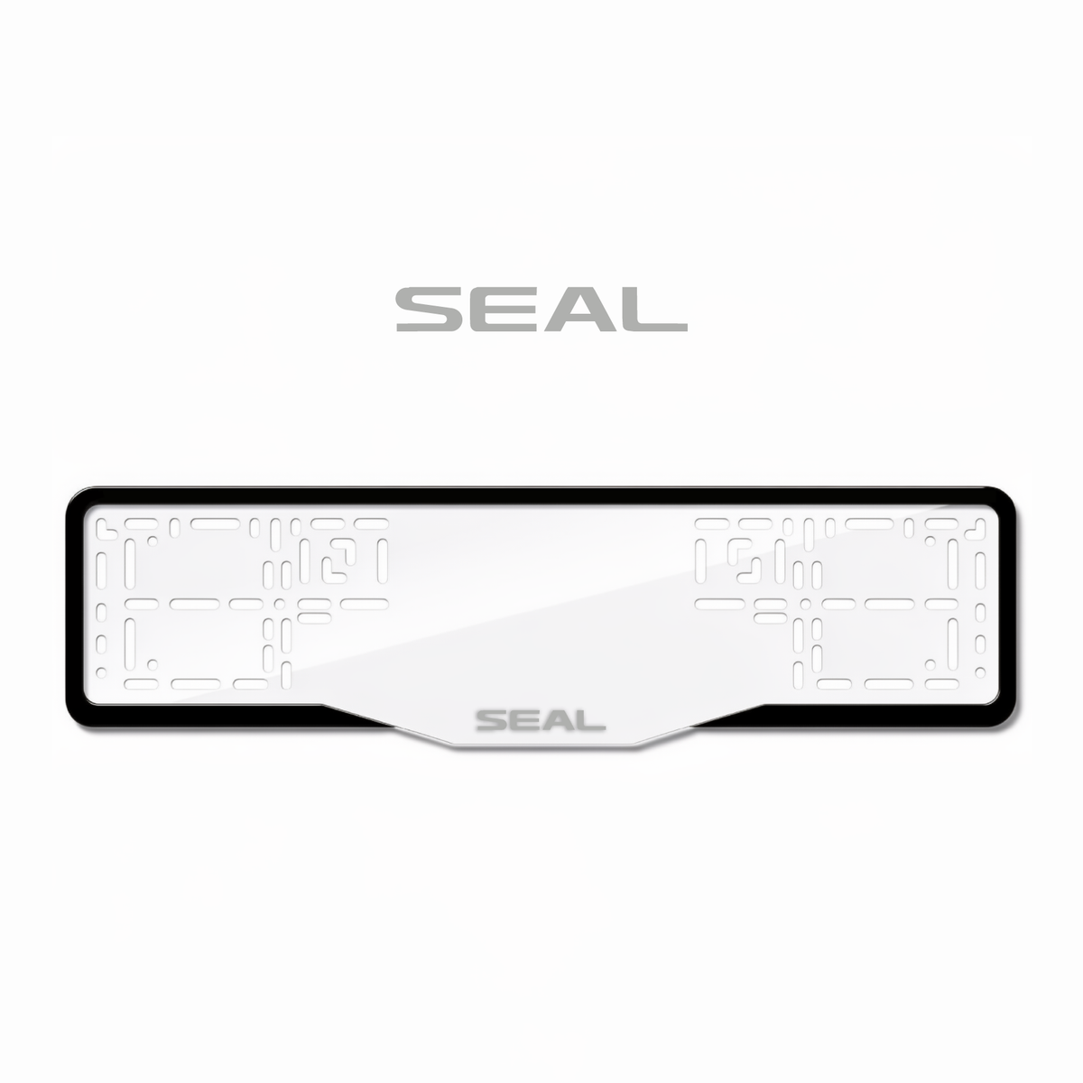 Cadres de plaque d'immatriculation Seal - Gris - GLASS