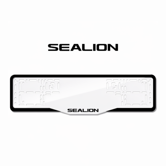 Cadres de plaque d'immatriculation Sealion - Noir - GLASS