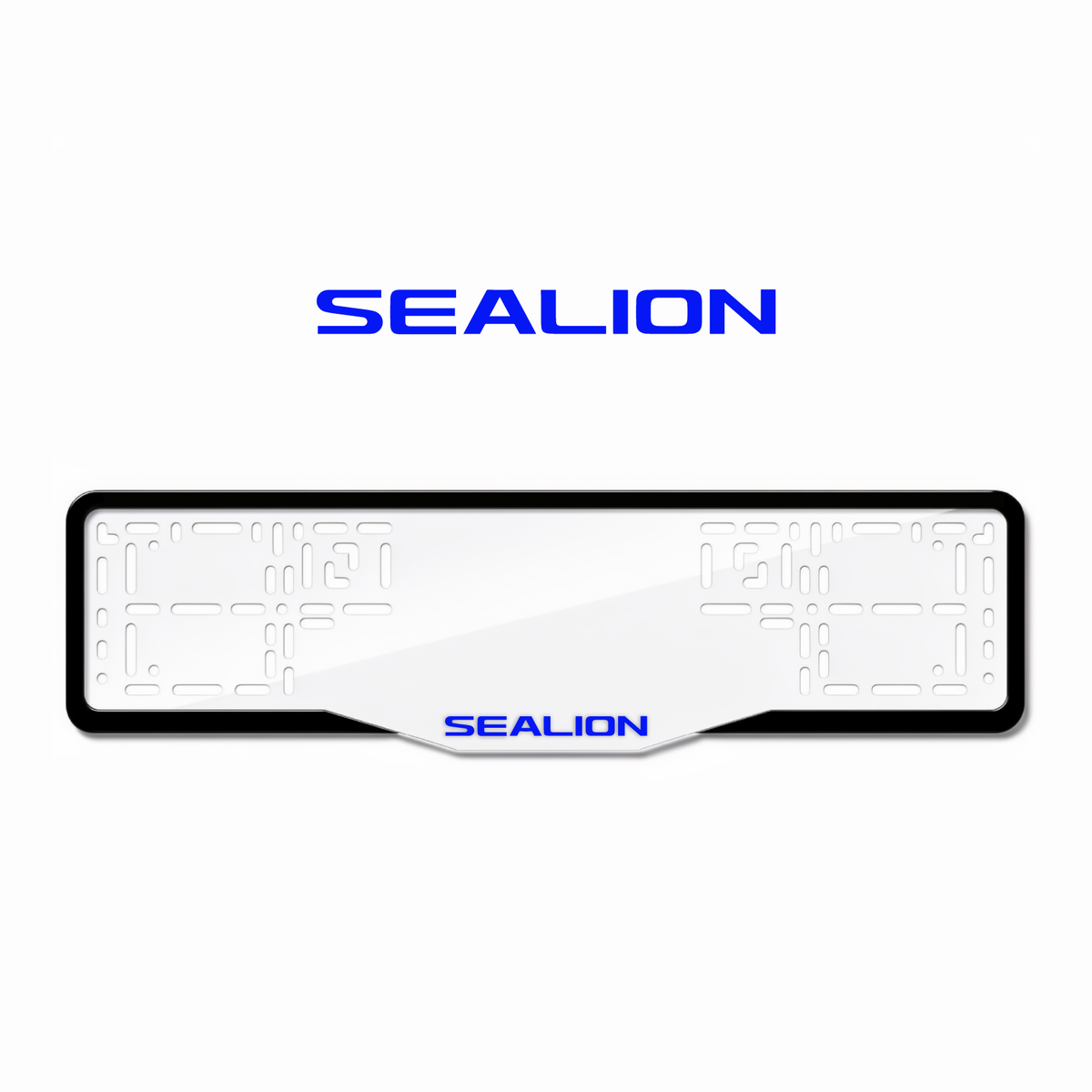Cadres de plaque d'immatriculation Sealion - Bleu - GLASS