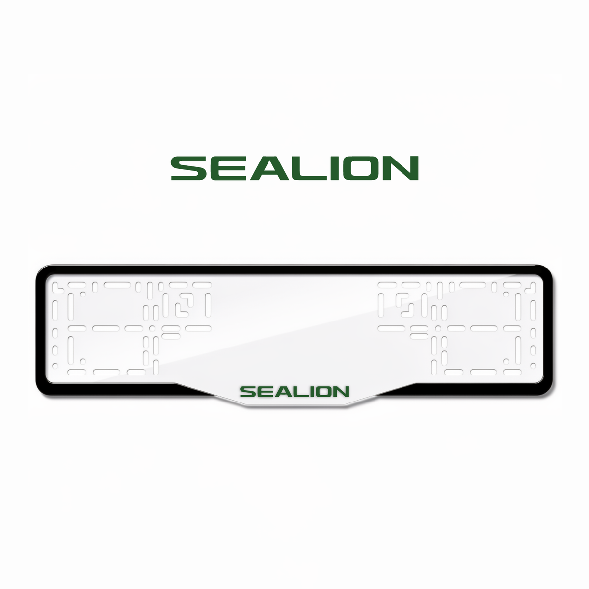 Cadres de plaque d'immatriculation Sealion - Vert - GLASS