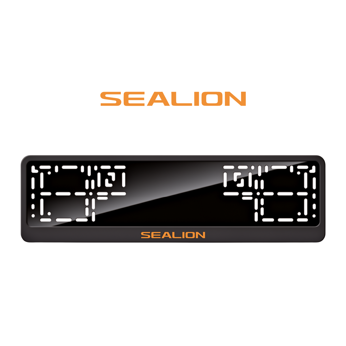 Cadres de plaque d'immatriculation Sealion - Orange Hermès - CLASSIC