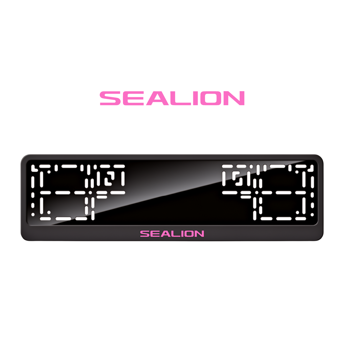 Cadres de plaque d'immatriculation Sealion - Rose - CLASSIC