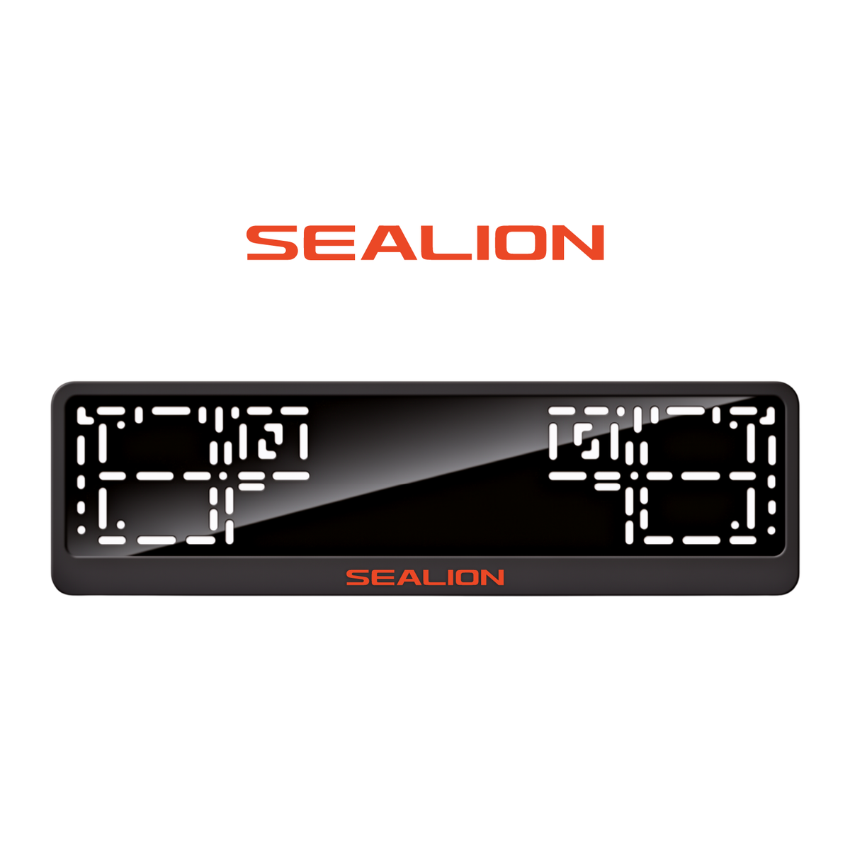 Cadres de plaque d'immatriculation Sealion - Rouge - CLASSIC
