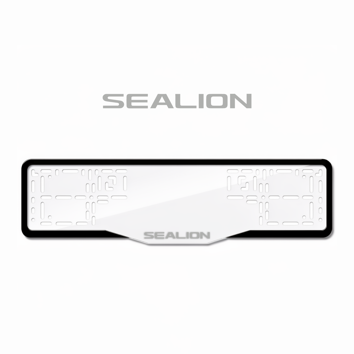 Cadres de plaque d'immatriculation Sealion - Gris - GLASS