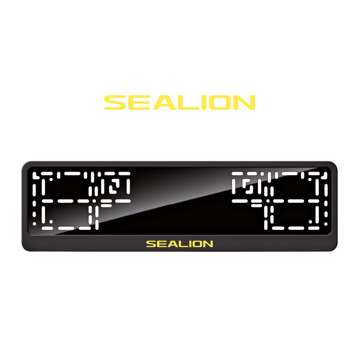 Cadres de plaque d'immatriculation Sealion - Jaune - CLASSIC