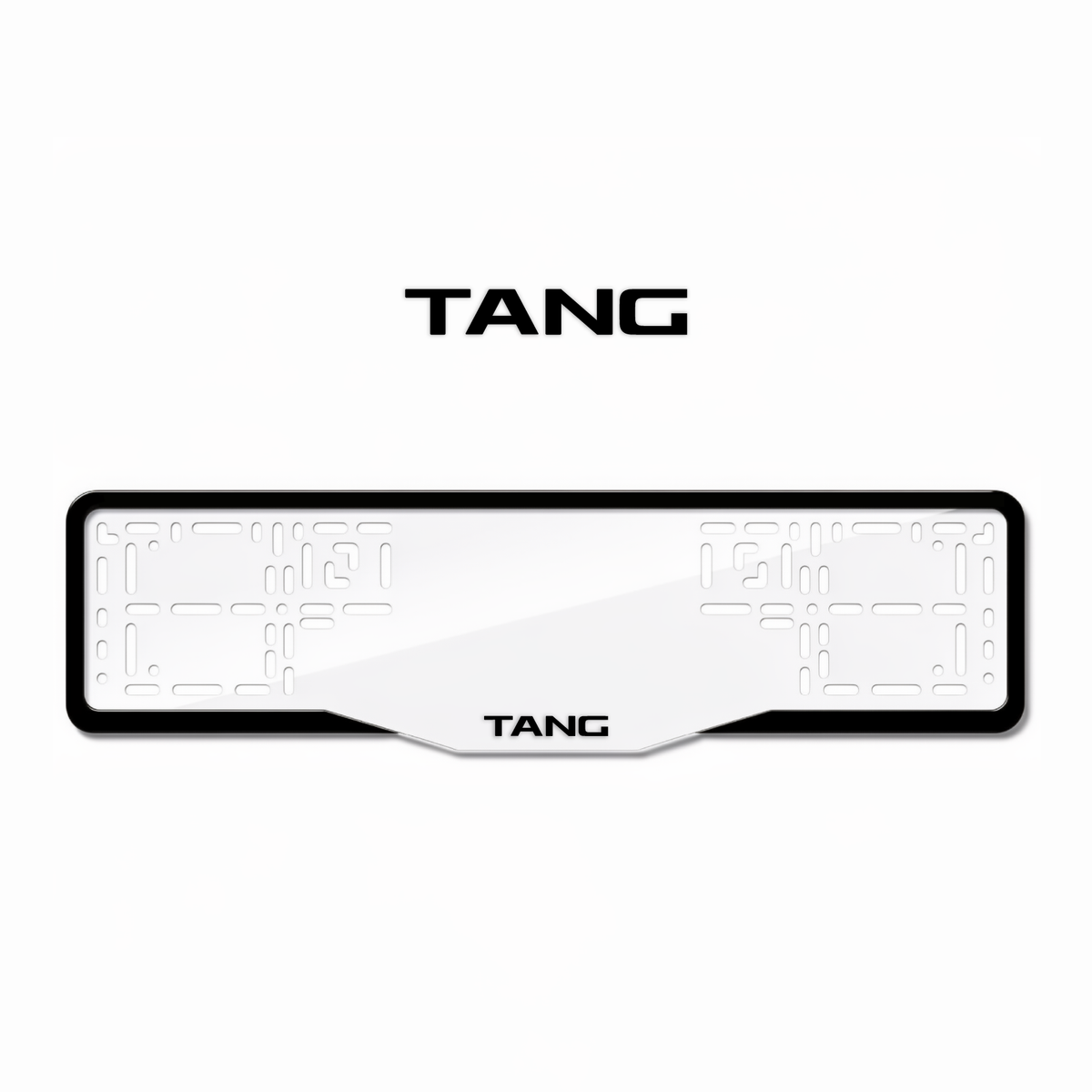 Cadres de plaque d'immatriculation Tang - Noir - GLASS