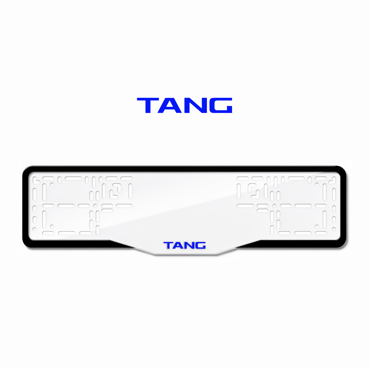 Cadres de plaque d'immatriculation Tang - Bleu - GLASS