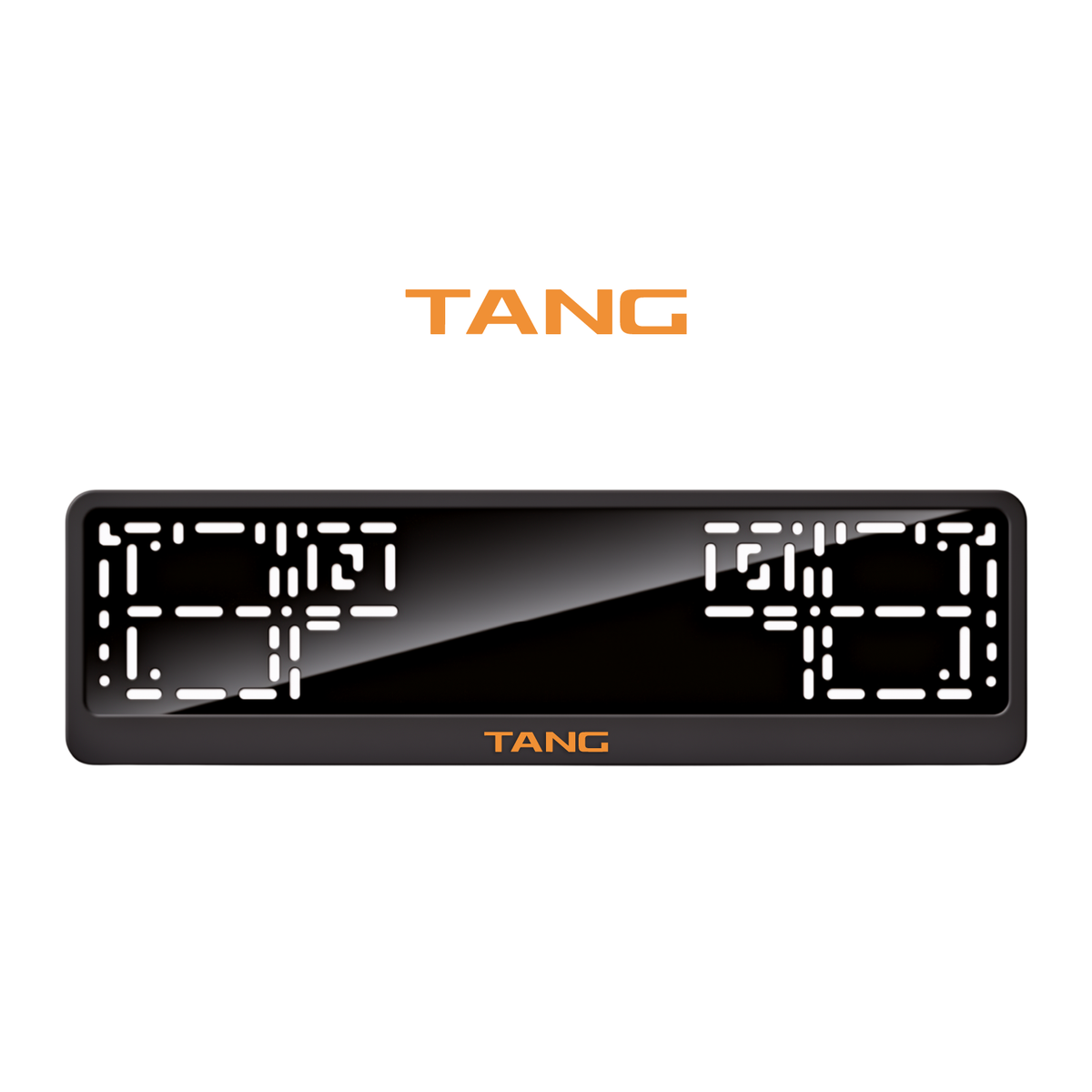 Cadres de plaque d'immatriculation Tang - Orange Hermès - CLASSIC