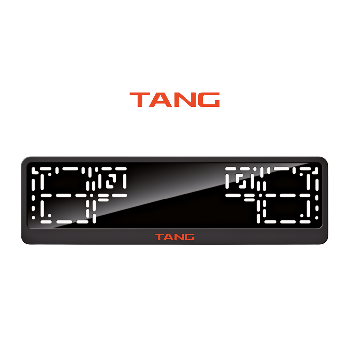 Cadres de plaque d'immatriculation Tang - Rouge - CLASSIC