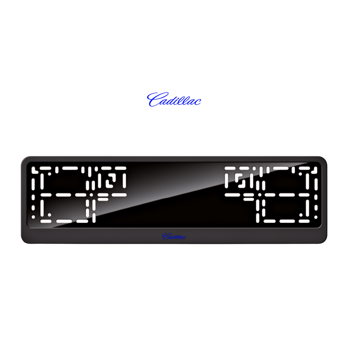 Cadres de plaque d'immatriculation Cadillac - Bleu - CLASSIC