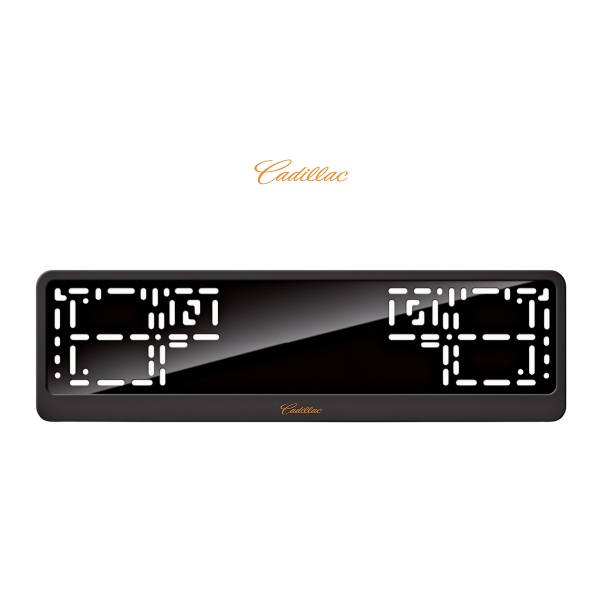 Cadres de plaque d'immatriculation Cadillac - Orange Hermès - CLASSIC
