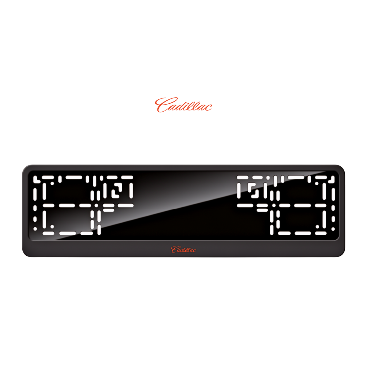 Cadres de plaque d'immatriculation Cadillac - Rouge - CLASSIC
