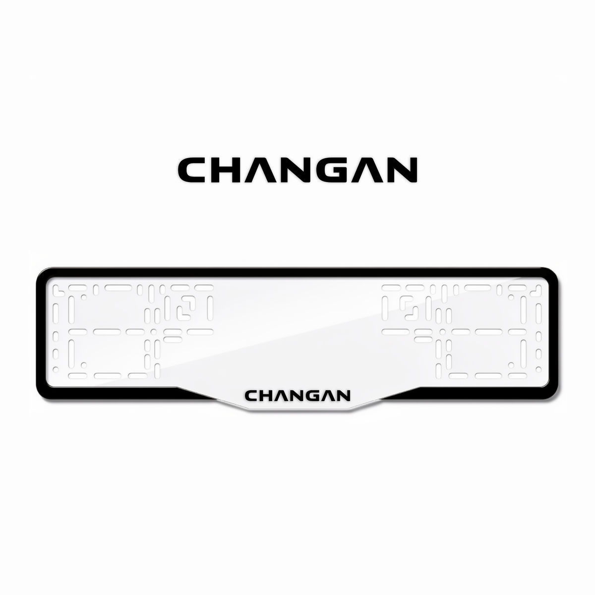 Cadres de plaque d'immatriculation Changan - Noir - GLASS