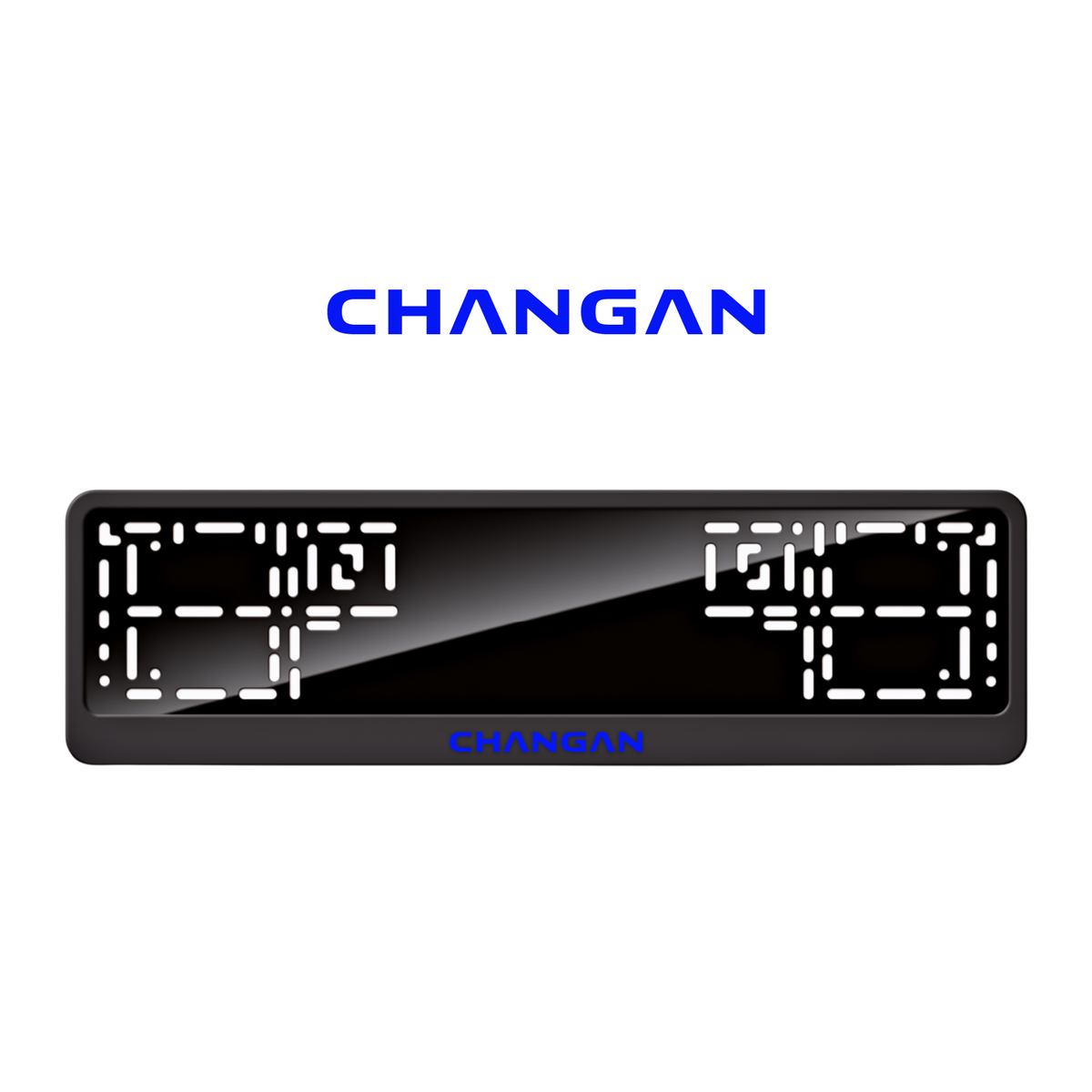 Cadres de plaque d'immatriculation Changan - Bleu - CLASSIC