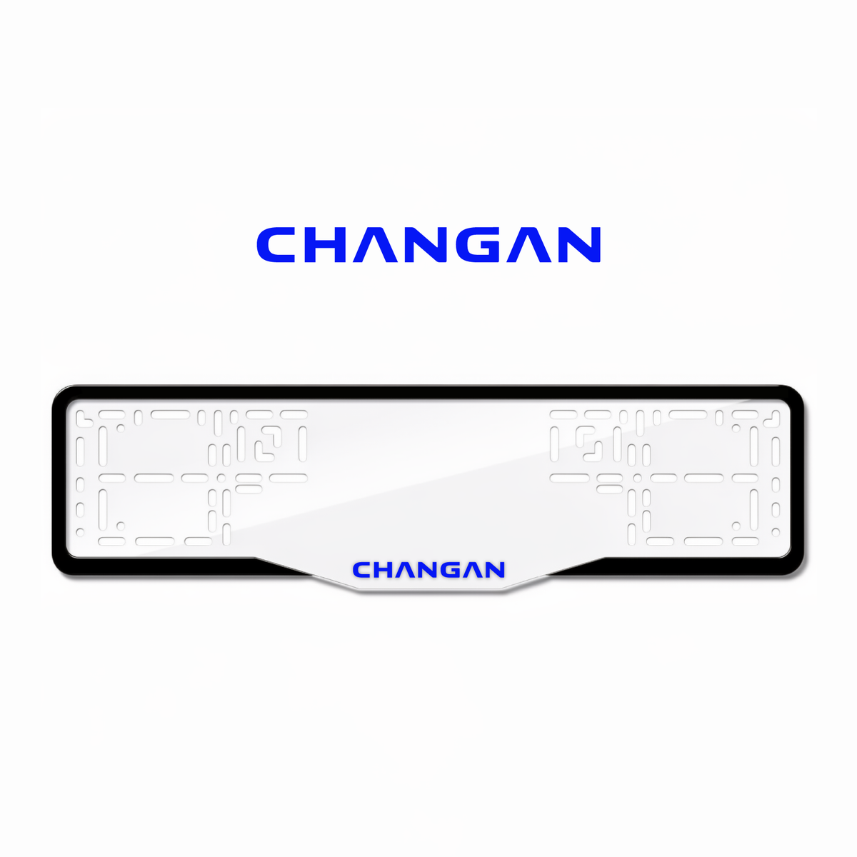 Cadres de plaque d'immatriculation Changan - Bleu - GLASS