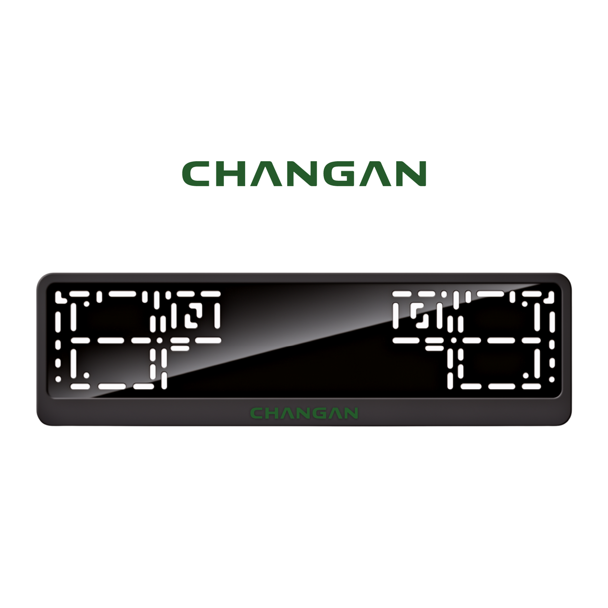 Cadres de plaque d'immatriculation Changan - Vert - CLASSIC