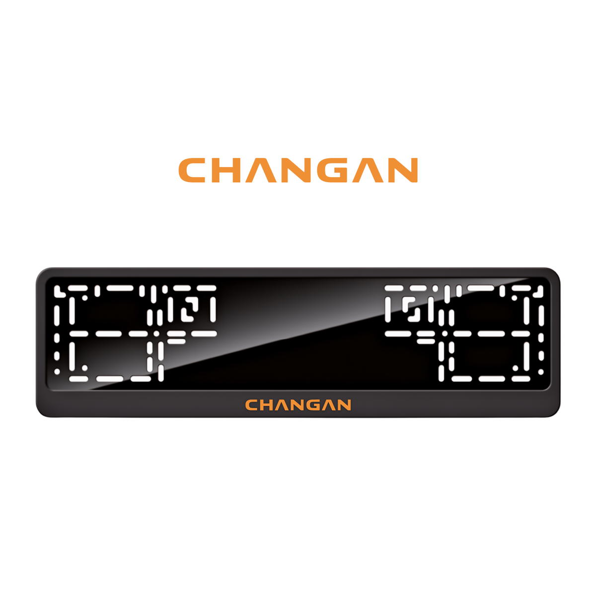 Cadres de plaque d'immatriculation Changan - Orange Hermès - CLASSIC