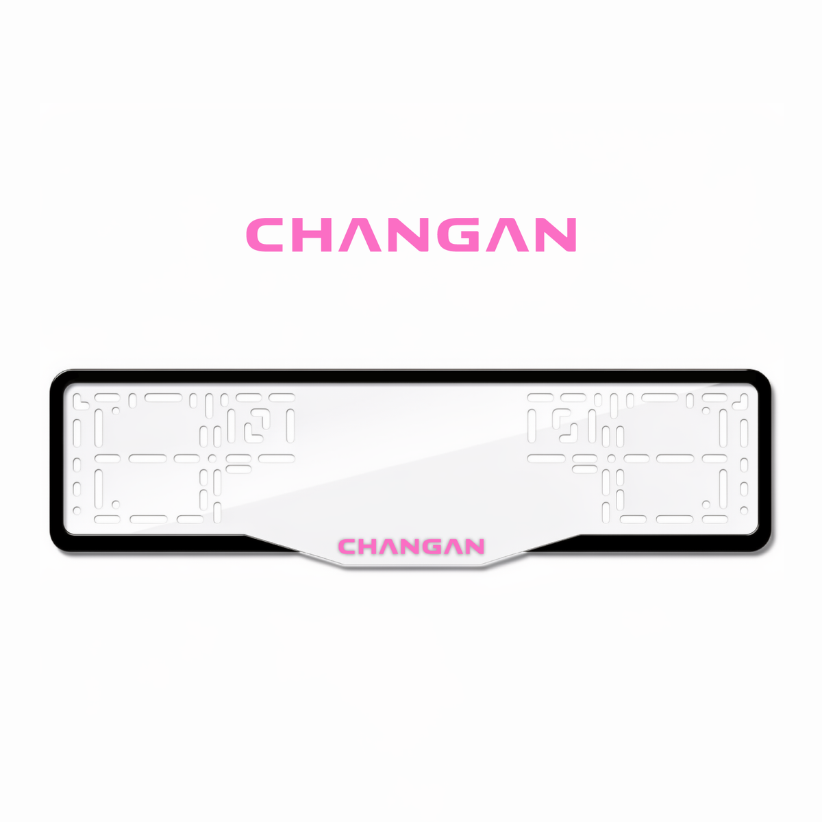 Cadres de plaque d'immatriculation Changan - Rose - GLASS