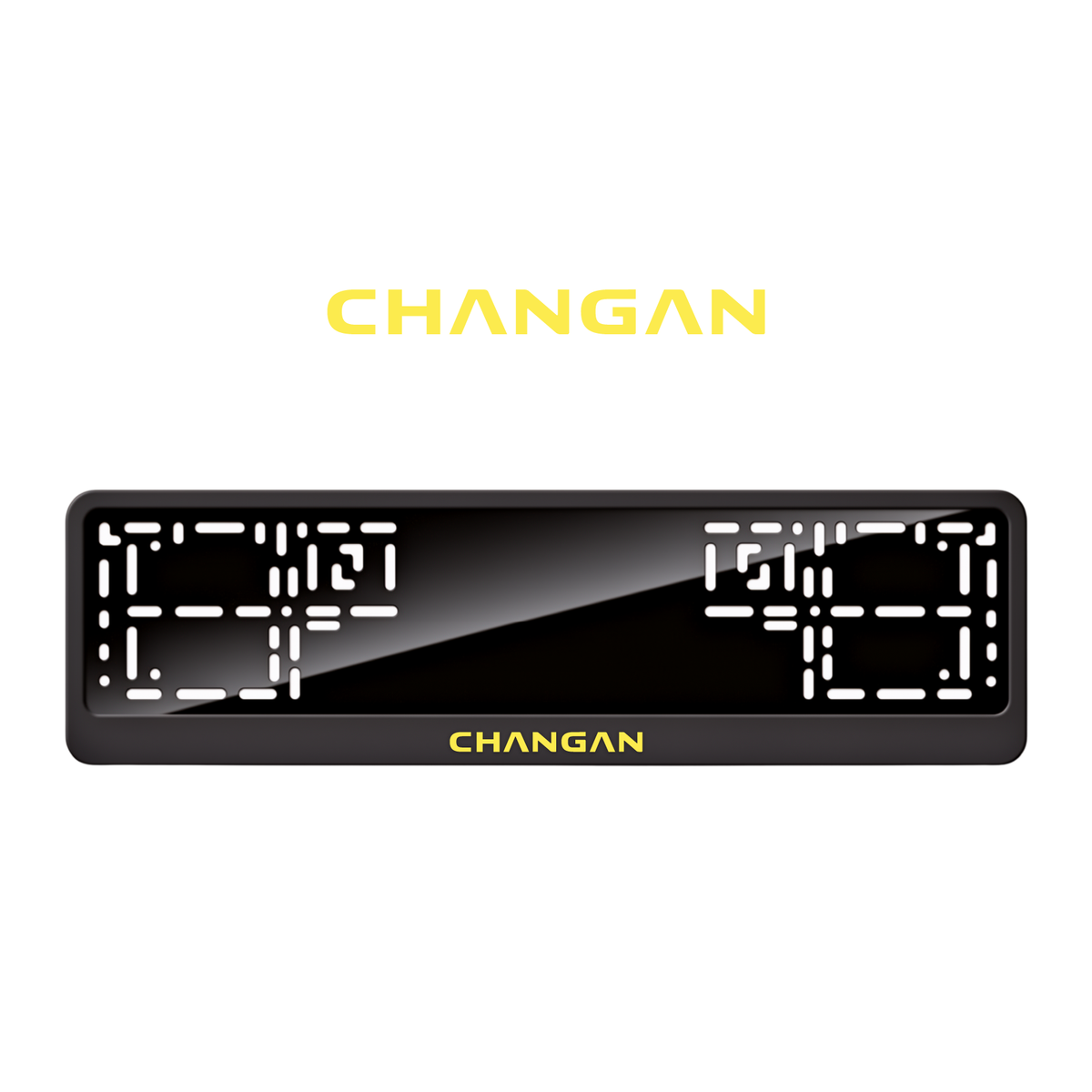 Cadres de plaque d'immatriculation Changan - Jaune - CLASSIC