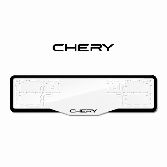 Cadres de plaque d'immatriculation Chery - Noir - GLASS