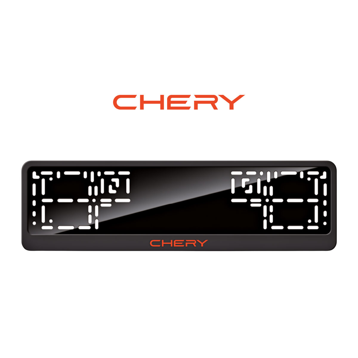 Cadres de plaque d'immatriculation Chery - Rouge - CLASSIC