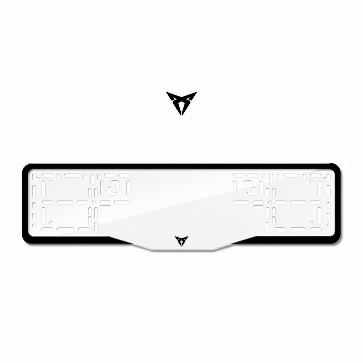 Cadres de plaque d'immatriculation Cupra Logo - Noir - GLASS