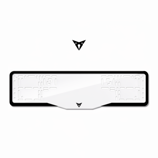 Cadres de plaque d'immatriculation Cupra Logo - Noir - GLASS