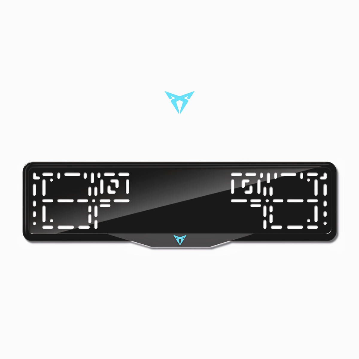 Cadres de plaque d'immatriculation Cupra Logo - Bleu Tiffany - SATIN