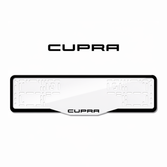 Cadres de plaque d'immatriculation Cupra - Noir - GLASS