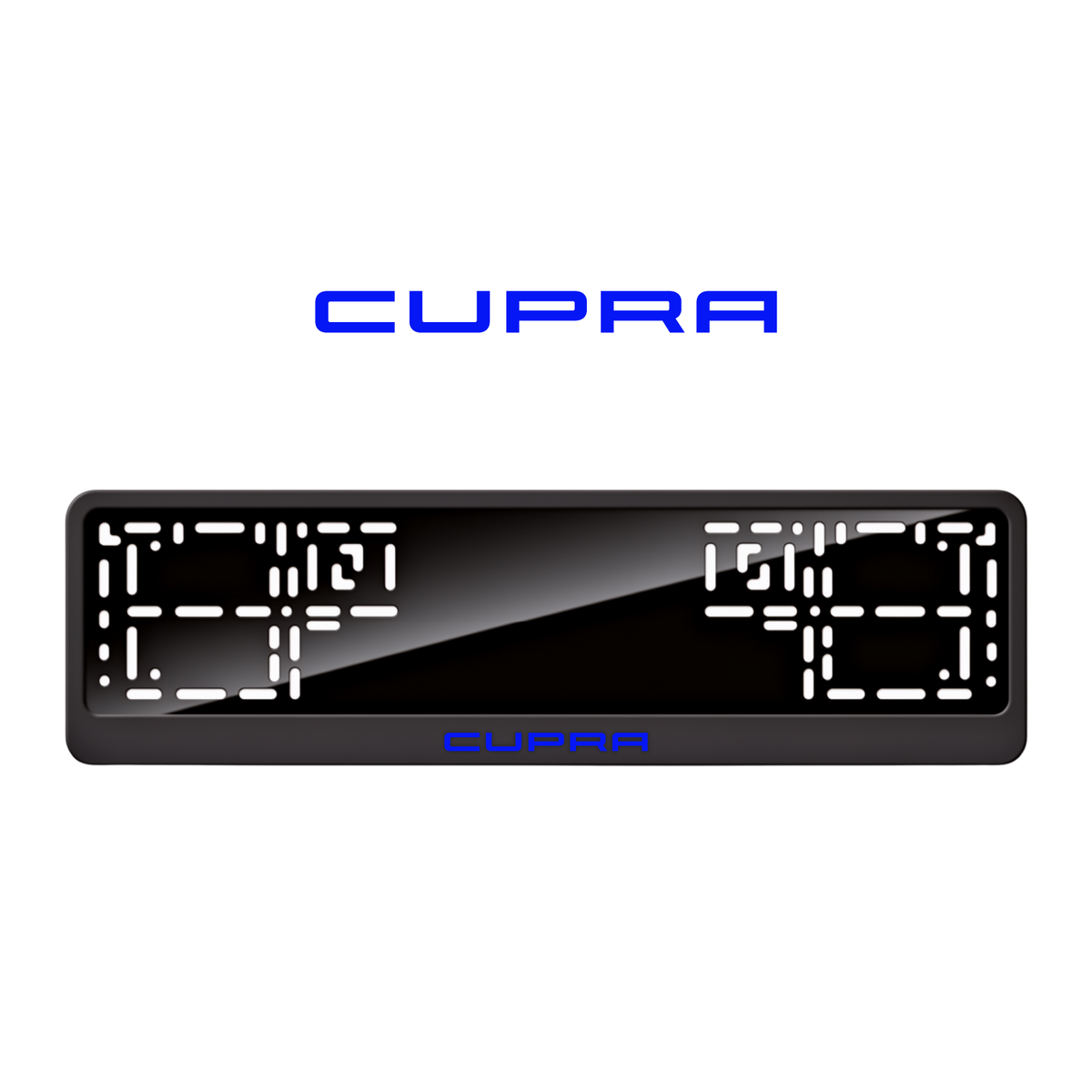 Cadres de plaque d'immatriculation Cupra - Bleu - CLASSIC