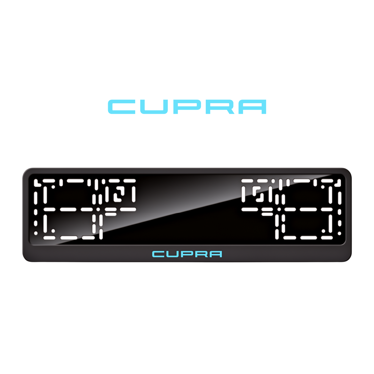 Cadres de plaque d'immatriculation Cupra - Bleu Tiffany - CLASSIC