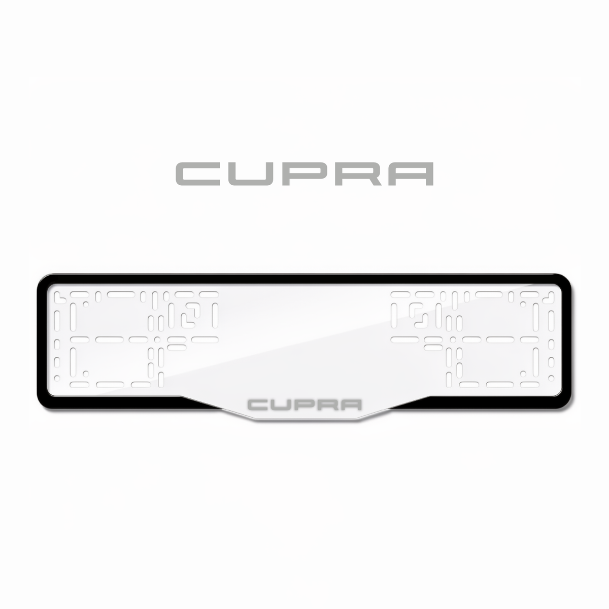 Cadres de plaque d'immatriculation Cupra - Gris - GLASS