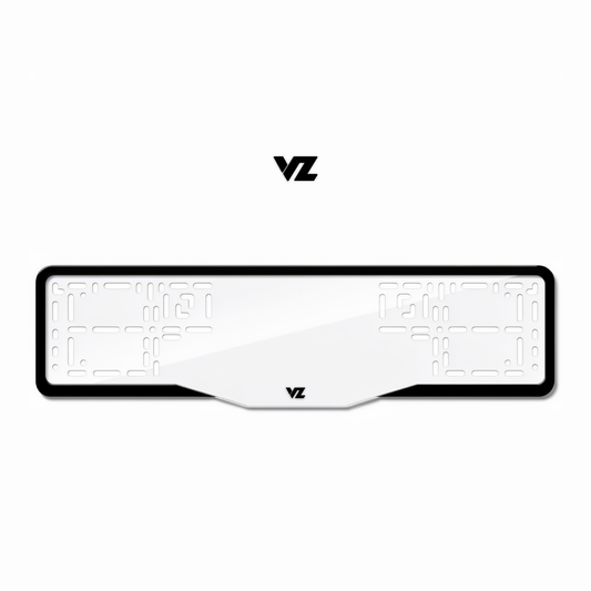 Cadres de plaque d'immatriculation VZ - Noir - GLASS