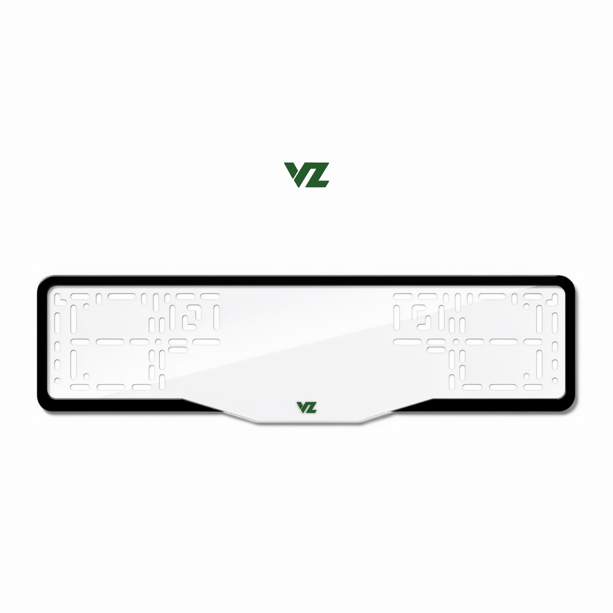 Cadres de plaque d'immatriculation VZ - Vert - GLASS
