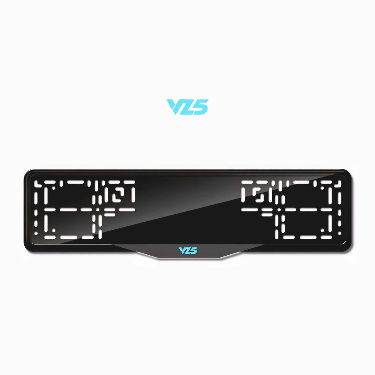Cadres de plaque d'immatriculation VZ5 - Bleu Tiffany - SATIN